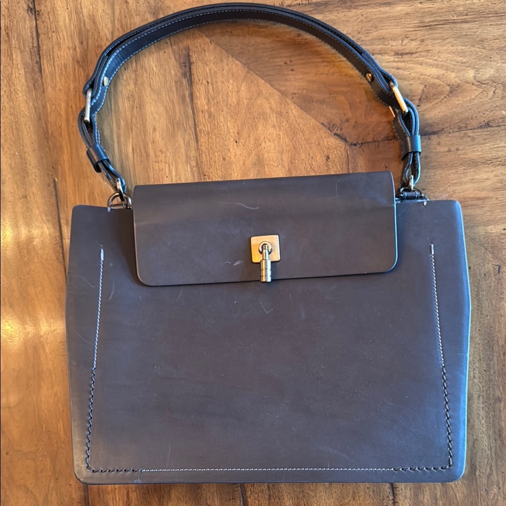 Lanvin Black Leather Handbag/Briefcase